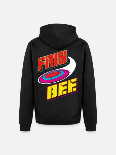 Frisbee - Ultimate Frisbee - Unisex Premium Organic Zip Hoodie - black