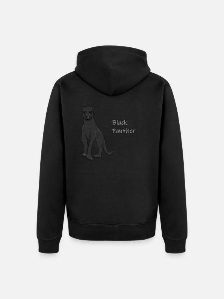 Black Panther - Unisex Premium Organic Zip Hoodie - black