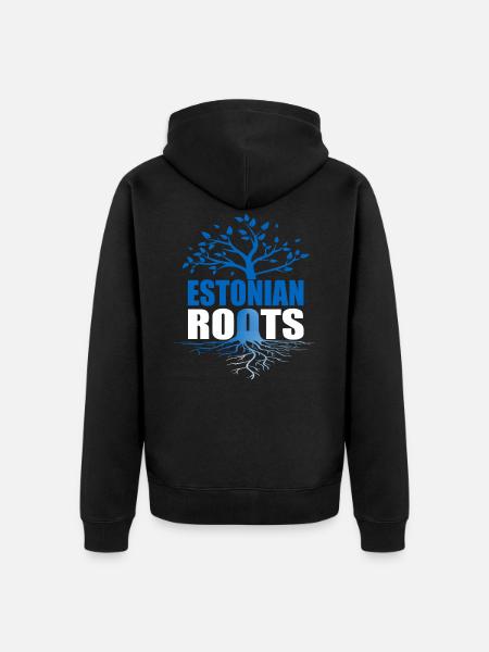 Estonia - Unisex Premium Organic Zip Hoodie - black