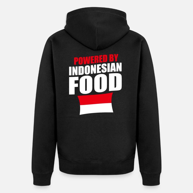 Indonésie drapeau Bali - Veste à capuche bio Premium Unisexe - noir