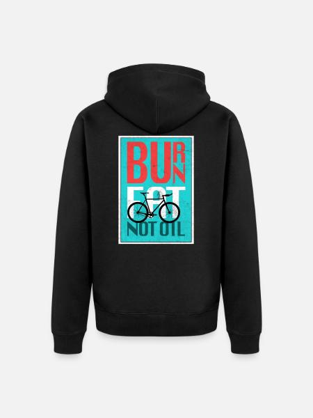 Vélo de vélo - Veste à capuche bio Premium Unisexe - noir