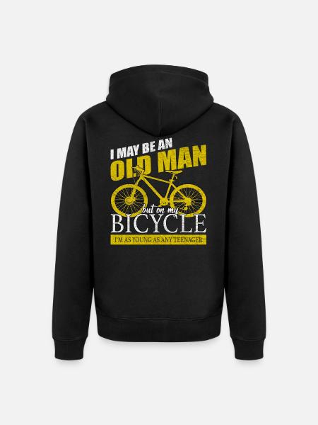 Cycle - Unisex Premium Organic Zip Hoodie - black