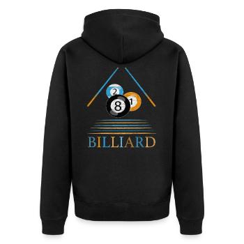 Billard billard snooker queue billiard 8-Ball - Veste à capuche bio Premium Unisexe - noir - Dos - Nico (187cm)