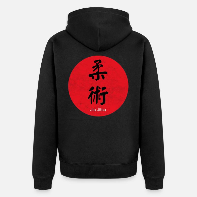 Jiu-Jitsu - Veste à capuche bio Premium Unisexe - noir