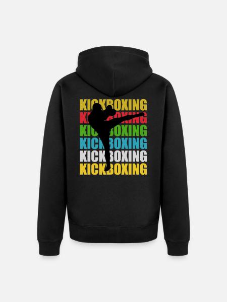 Kick-Boxing Kick-Boxing - Veste à capuche bio Premium Unisexe - noir