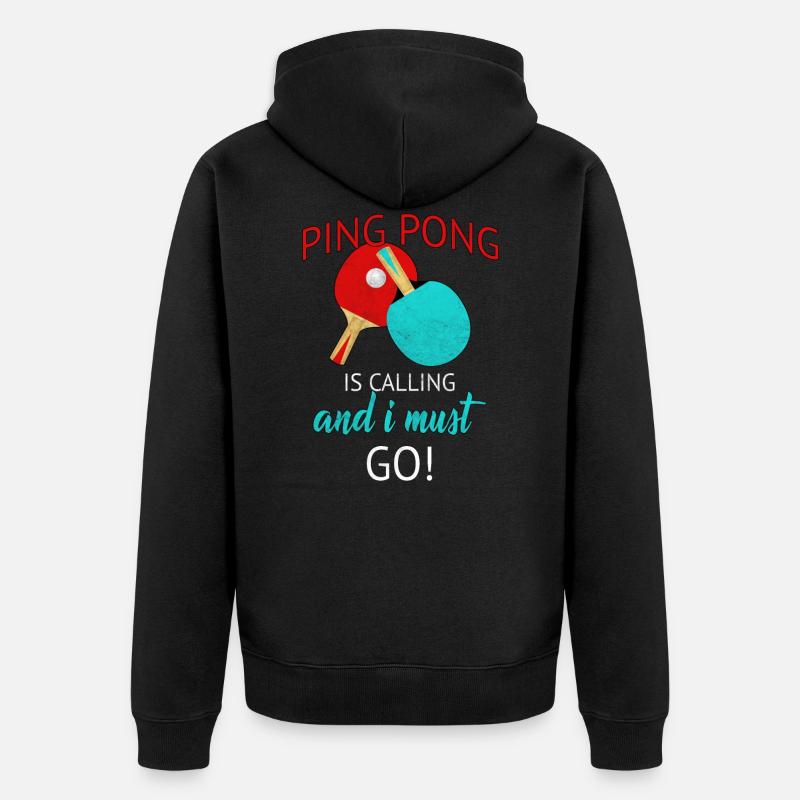 Ping-pong - Veste à capuche bio Premium Unisexe - noir