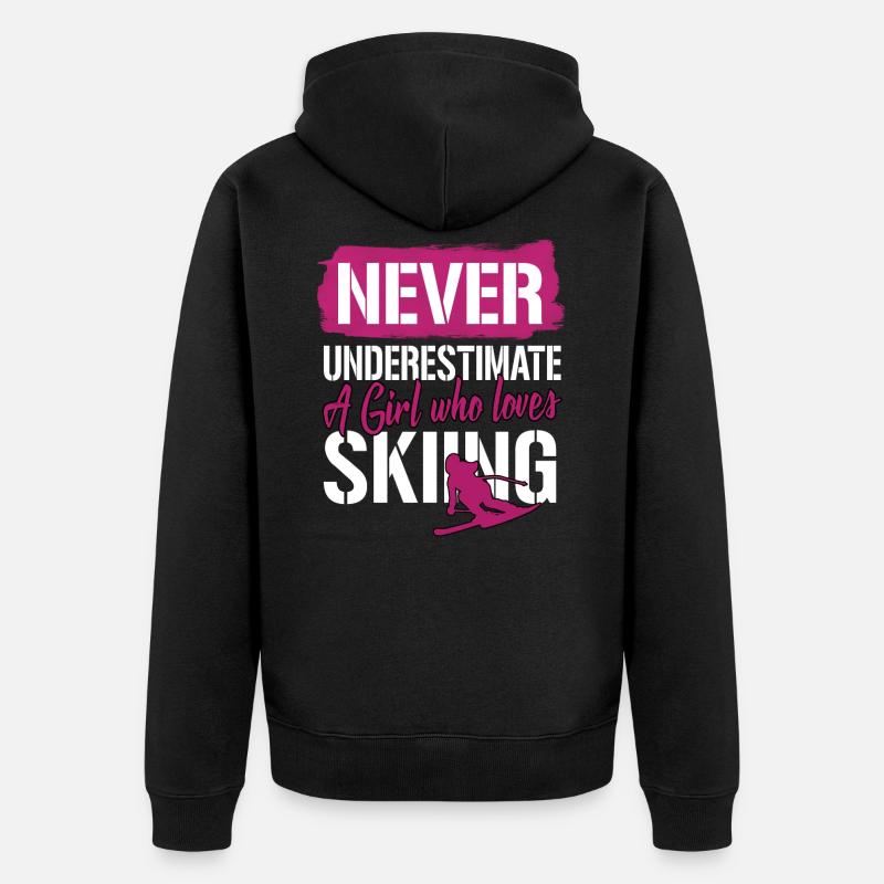 ski - Veste à capuche bio Premium Unisexe - noir