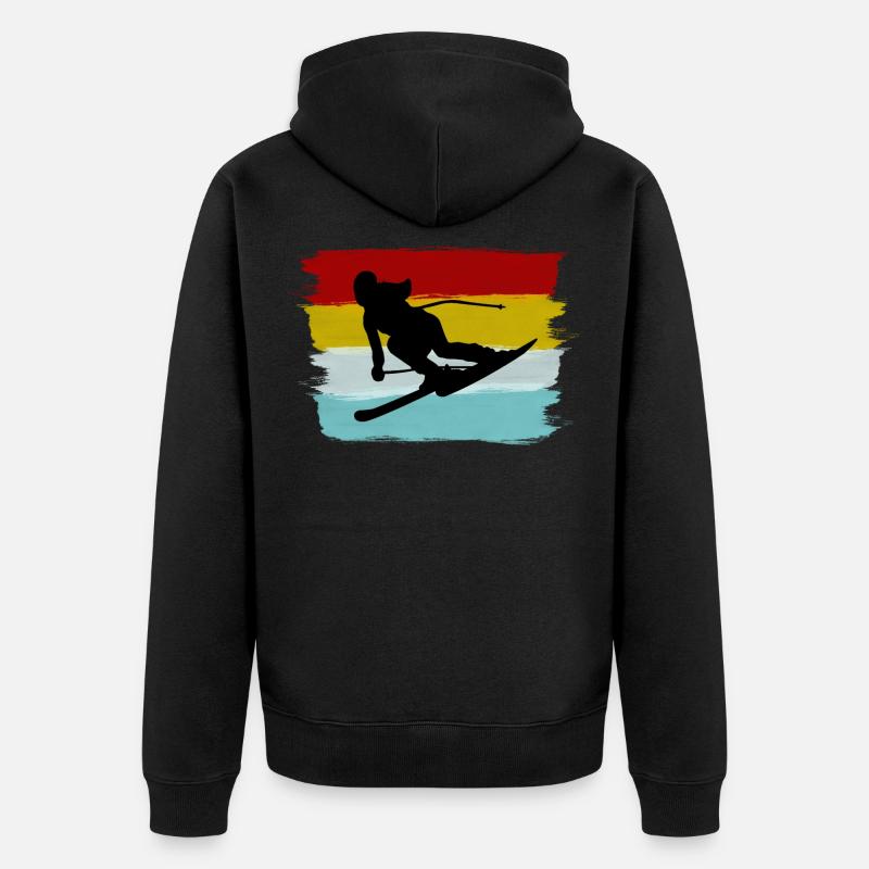 ski - Veste à capuche bio Premium Unisexe - noir