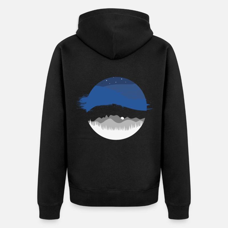 Estonie pays et pays - Veste à capuche bio Premium Unisexe - noir