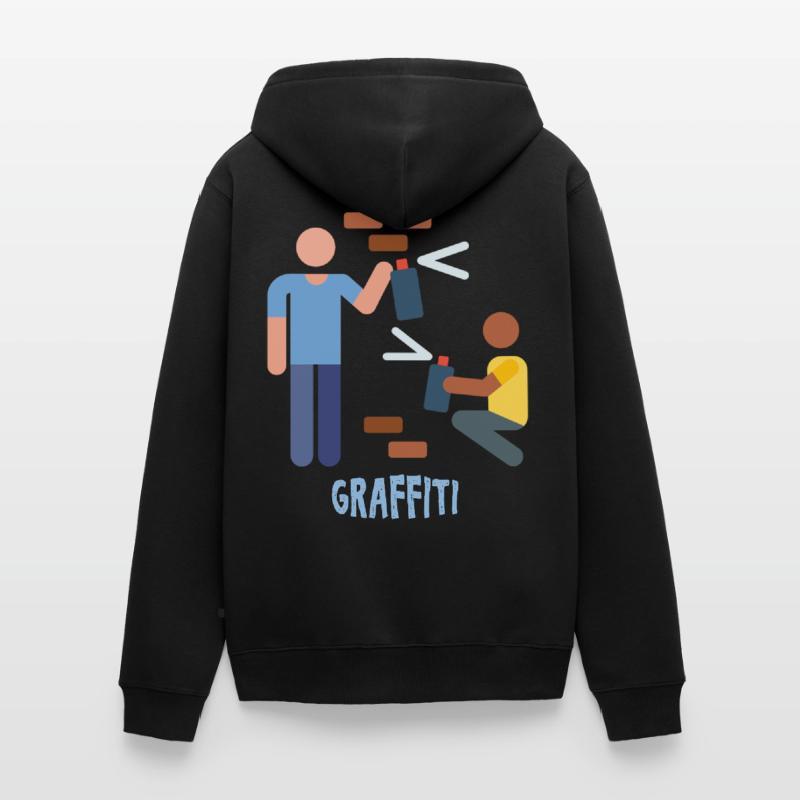 Graffitis - Graffitti Veste à capuche bio Premium Unisexe