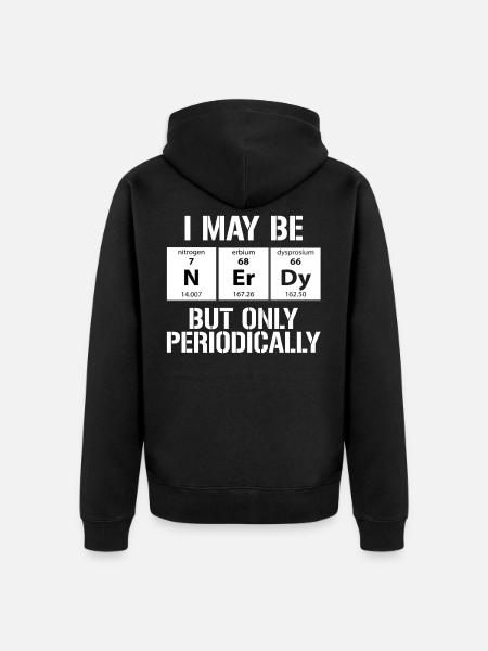 Chemistry Periodic Table - Unisex Premium Organic Zip Hoodie - black