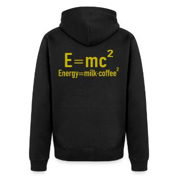 Physiciens - Veste à capuche bio Premium Unisexe - noir - Dos - Nico (187cm)