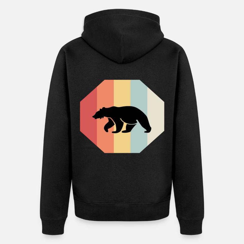 bär - Veste à capuche bio Premium Unisexe - noir