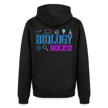 biologie - Veste à capuche bio Premium Unisexe - noir - Dos - Nico (187cm)