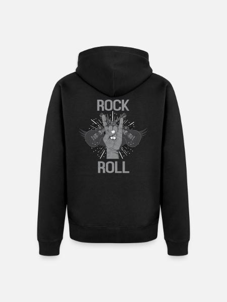 Rock'n'Roll - Veste à capuche bio Premium Unisexe - noir