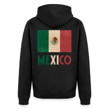Drapeau mexicain pays racines mexicain mexicain - Veste à capuche bio Premium Unisexe - noir - Dos - Nico (187cm)