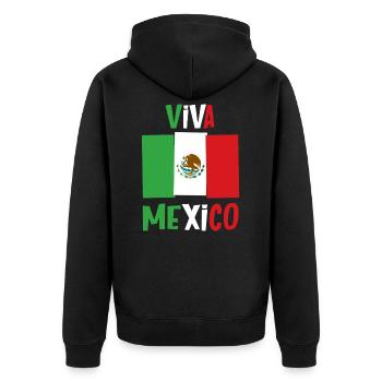 Viva Mexico - Veste à capuche bio Premium Unisexe - noir - Dos - Nico (187cm)