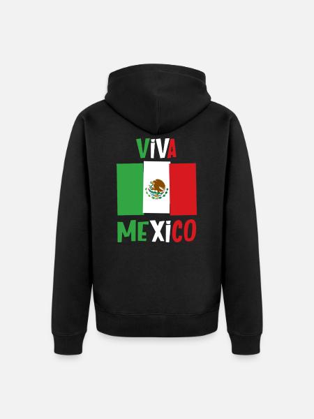 Viva Mexico - Unisex Premium Organic Zip Hoodie - black