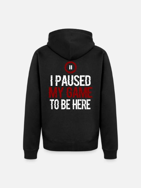 Gaming gambler gamer - Unisex Premium Organic Zip Hoodie - black