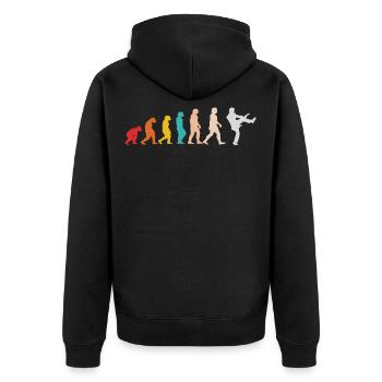 Guitariste Evolution Retro Guitar RocknRoll Bass - Veste à capuche bio Premium Unisexe - noir - Dos - Nico (187cm)