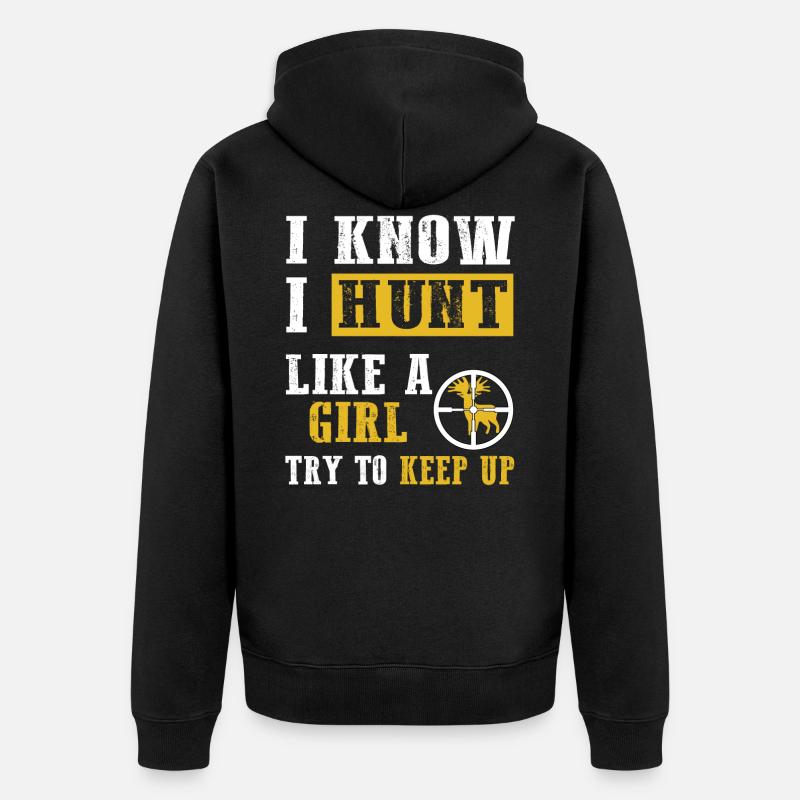 chasseur - Veste à capuche bio Premium Unisexe - noir