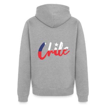 Chili - Veste à capuche bio Premium Unisexe - gris chiné - Dos - Nico (187cm)