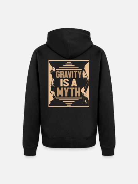 Klettern Kletterer Kletterwand Bergklettern - Unisex Premium Bio Zip Hoodie - Schwarz
