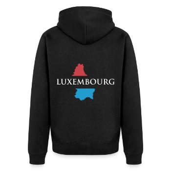 Luxembourg - Veste à capuche bio Premium Unisexe - noir - Dos - Nico (187cm)