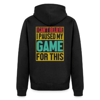 Gamer Gamer - Veste à capuche bio Premium Unisexe - noir - Dos - Nico (187cm)