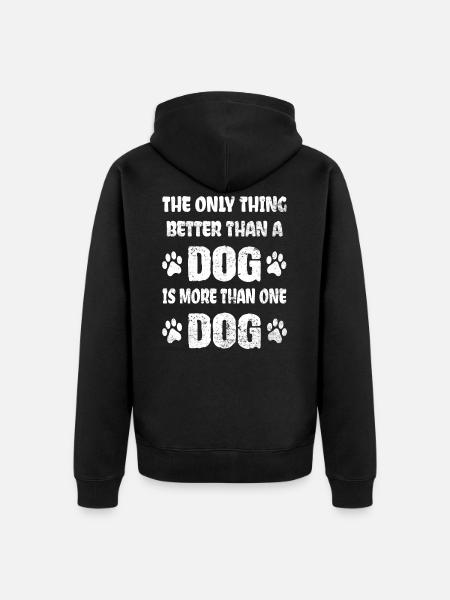 Paroles de chiens - Veste à capuche bio Premium Unisexe - noir