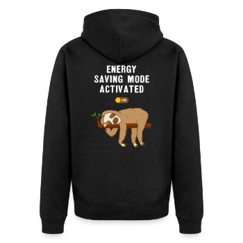 indolence - Veste à capuche bio Premium Unisexe - noir - Dos - Nico (187cm)