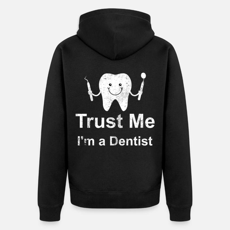 dentiste - Veste à capuche bio Premium Unisexe - noir