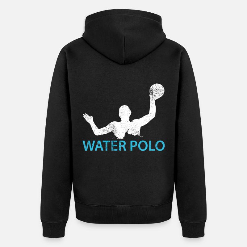 Water-polo - Veste à capuche bio Premium Unisexe - noir