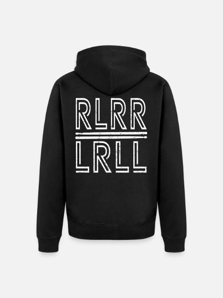 Drumsticks - Unisex Premium Organic Zip Hoodie - black