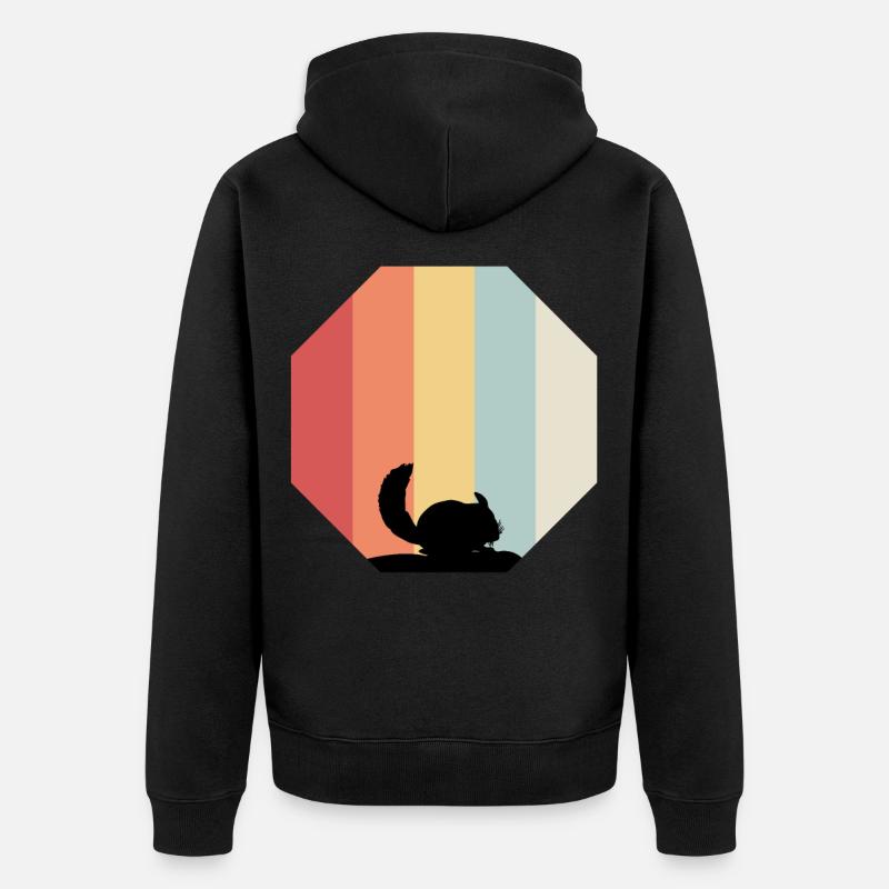 chinchilla - Veste à capuche bio Premium Unisexe - noir