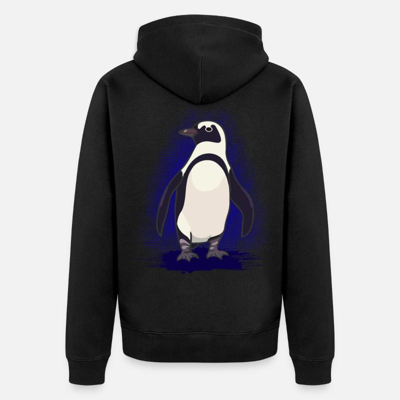 Pingouin - Veste à capuche bio Premium Unisexe - noir