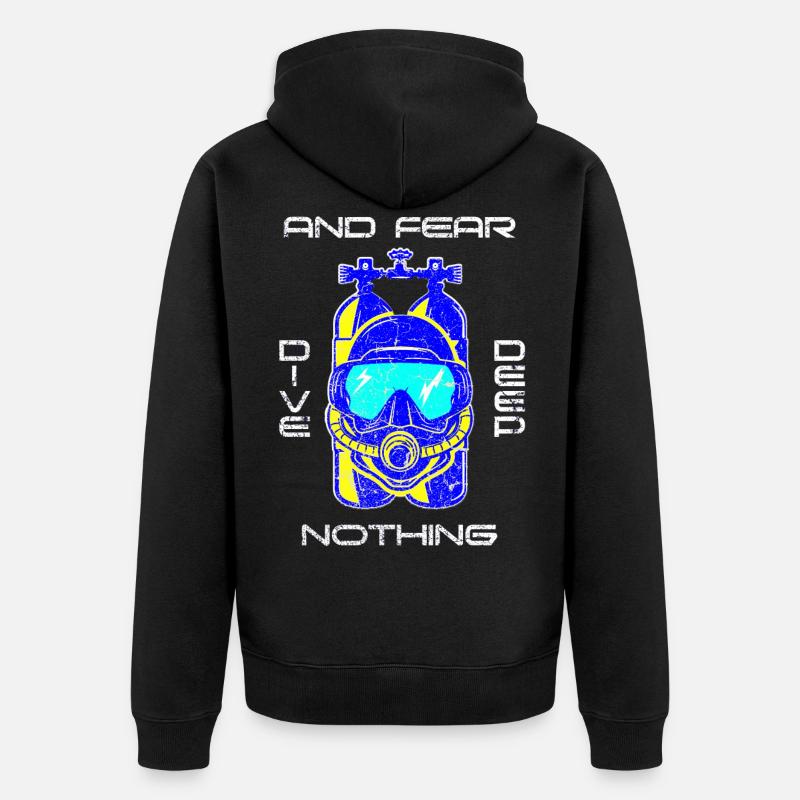Tauchen - Unisex Premium Bio Zip Hoodie - Schwarz