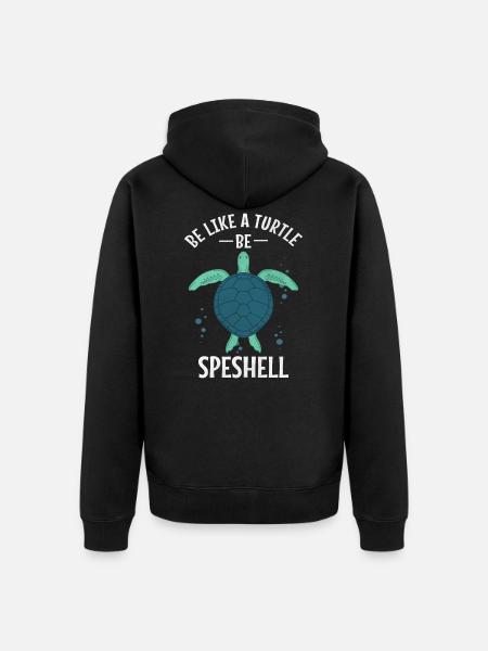 Sea turtle turtle - Unisex Premium Organic Zip Hoodie - black