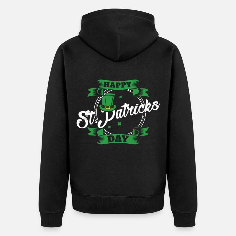 Saint Patrick - Veste à capuche bio Premium Unisexe - noir