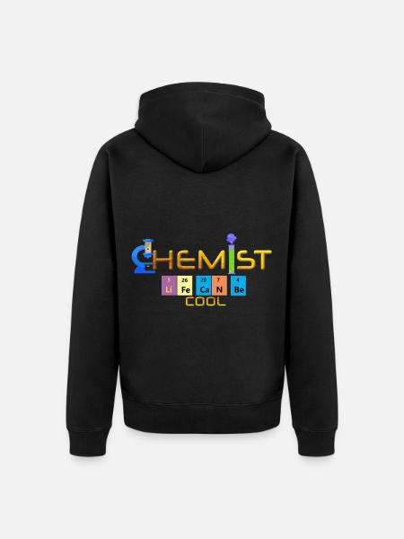 Chemiker - Unisex Premium Bio Zip Hoodie - Schwarz