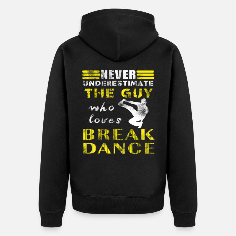 Break Dance - Veste à capuche bio Premium Unisexe - noir