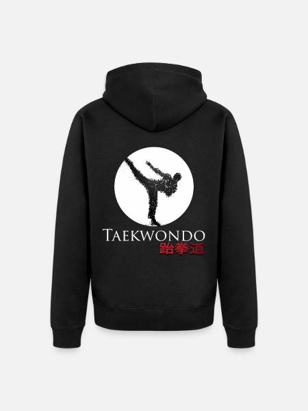 Taek Wondo - Unisex Premium Bio Zip Hoodie - Schwarz