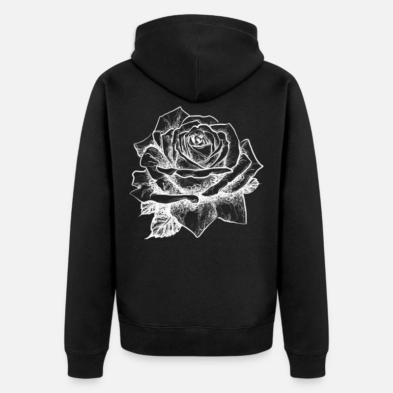 rose no2 - Veste à capuche bio Premium Unisexe - noir