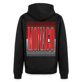 monaco - Veste à capuche bio Premium Unisexe - noir - Dos - Nico (187cm)