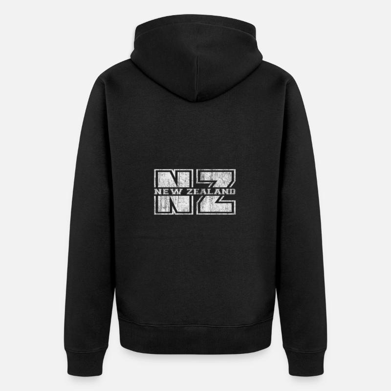 nouvelle-Zélande - Veste à capuche bio Premium Unisexe - noir