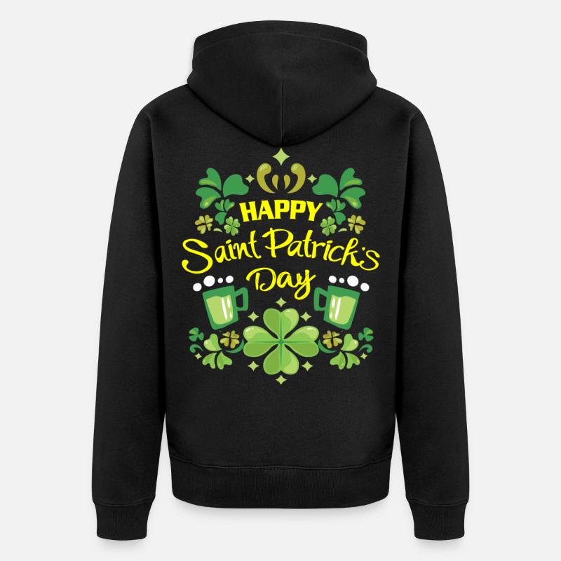 Saint Patrick - Veste à capuche bio Premium Unisexe - noir