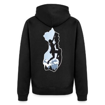alpinisme - Veste à capuche bio Premium Unisexe - noir - Dos - Nico (187cm)