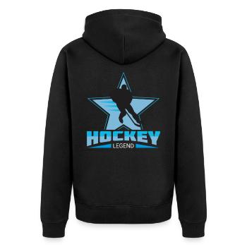 Hockey sur glace hockey sur glace - Veste à capuche bio Premium Unisexe - noir - Dos - Nico (187cm)