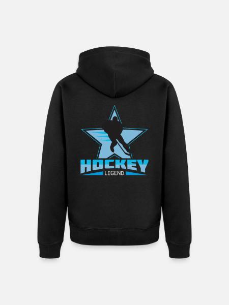 Hockey sur glace hockey sur glace - Veste à capuche bio Premium Unisexe - noir