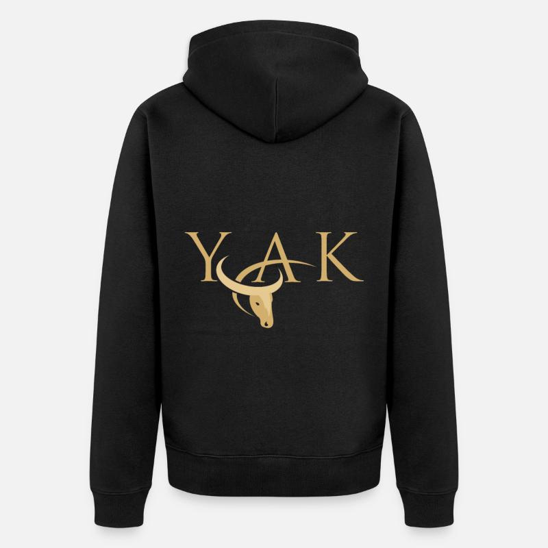 Yack - Veste à capuche bio Premium Unisexe - noir